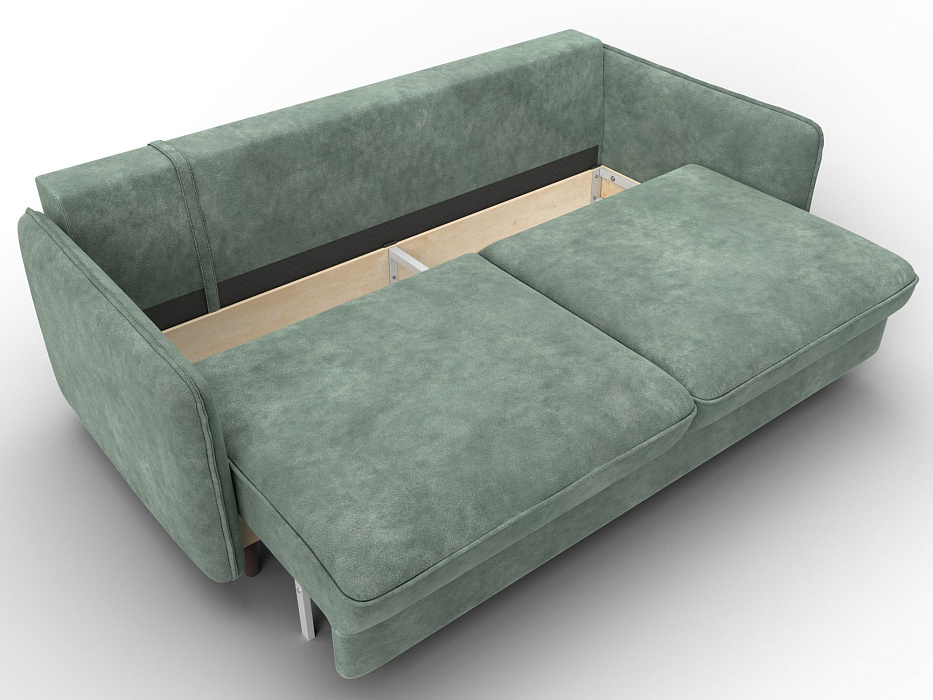 Диван прямой Лига-064 НПБ (brut 08 зеленый)