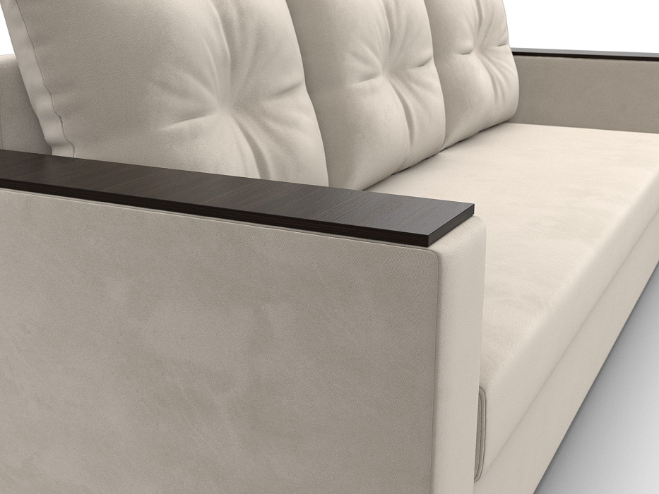 Диван прямой Атланта без стола (бежевый)