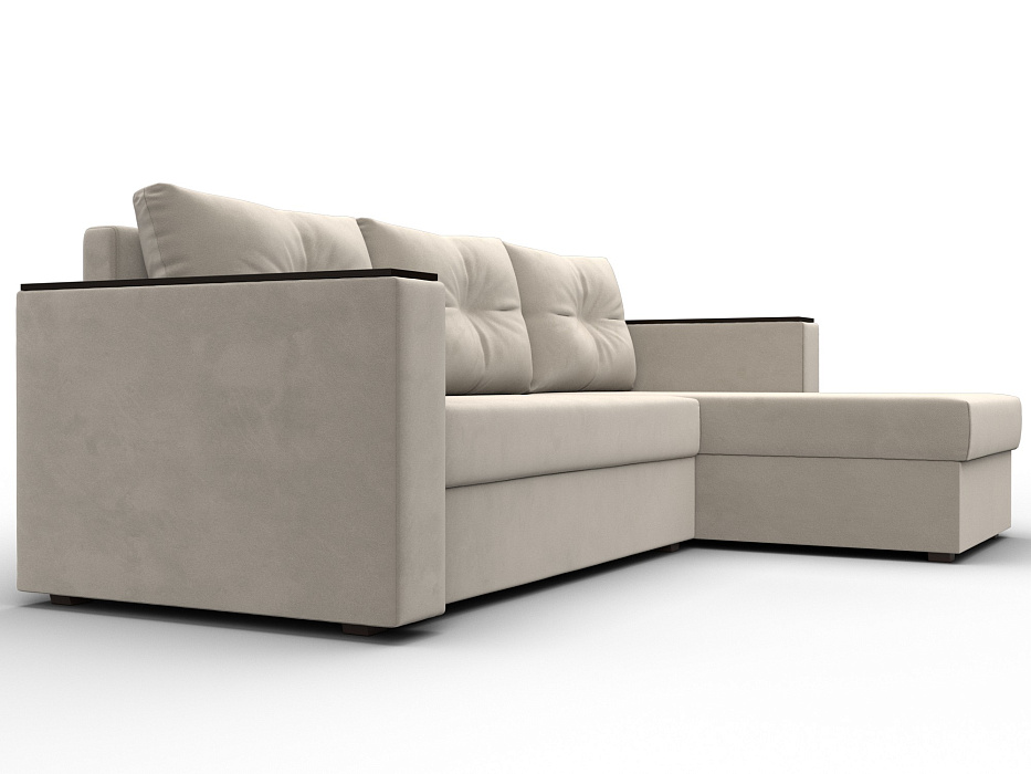 Диван угловой Атланта без стола универсальный угол (бежевый)