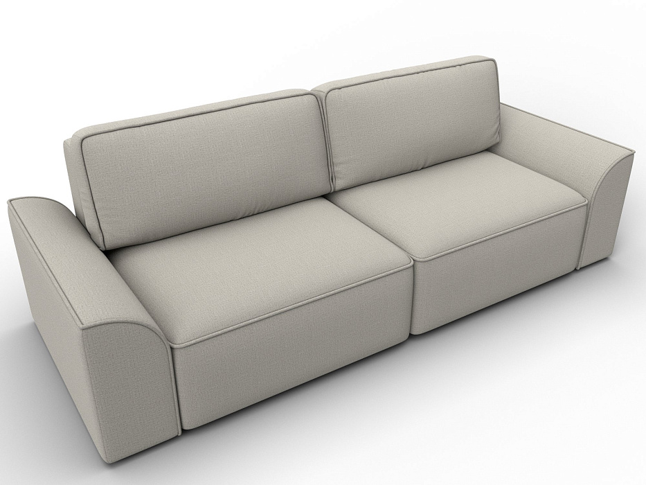 Диван прямой Лига-048 НПБ (амур 02 бежевый)