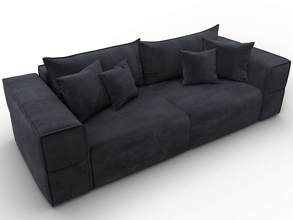 Диван прямой Лига-058 НПБ (tower 11 темно-серый)