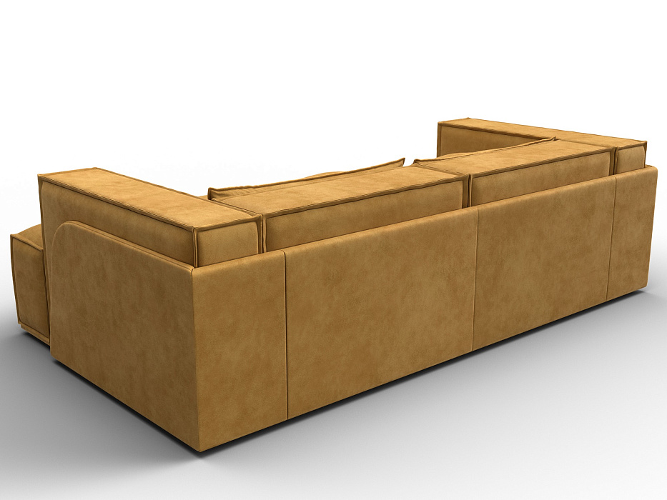 Диван угловой Лига-061 угол правый (brut 10 желтый)