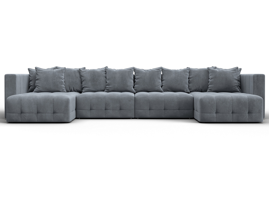 Диван П-образный Лига-052 НПБ Лонг (tower 10 серый)