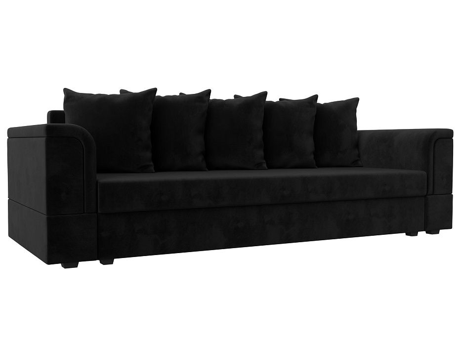 Прямой диван Лига-005 (черный)