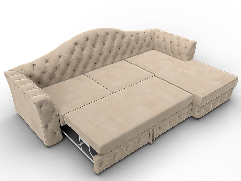 Диван угловой Артис правый угол (seven 729 бежевый)