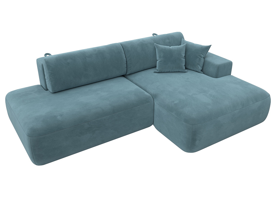 Диван угловой Лига-036 НПБ Модерн правый угол (бирюзовый)