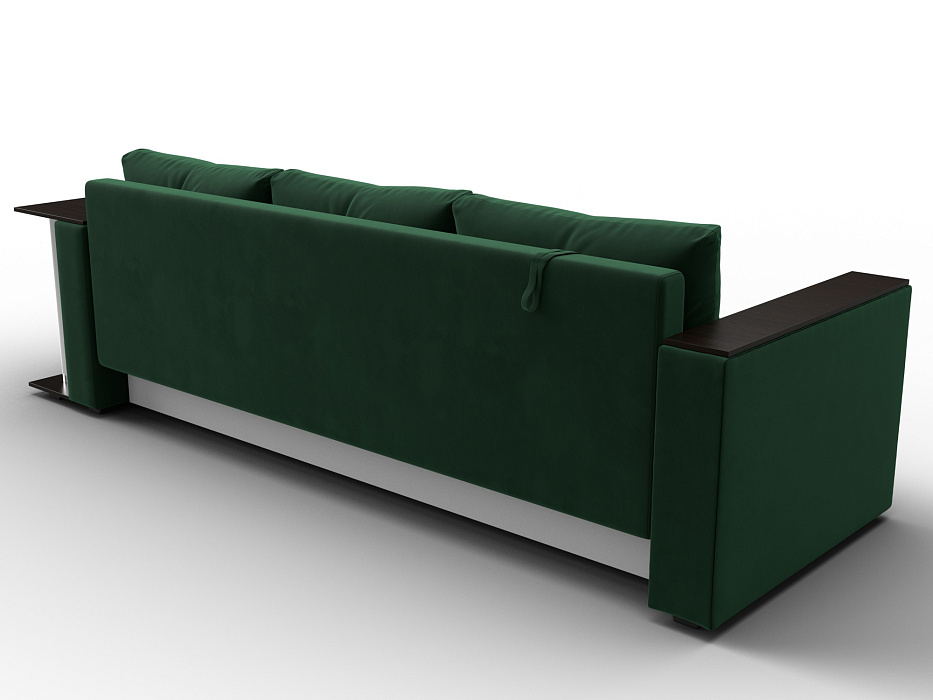 Диван прямой Атланта со столом справа (seven 626 зеленый)