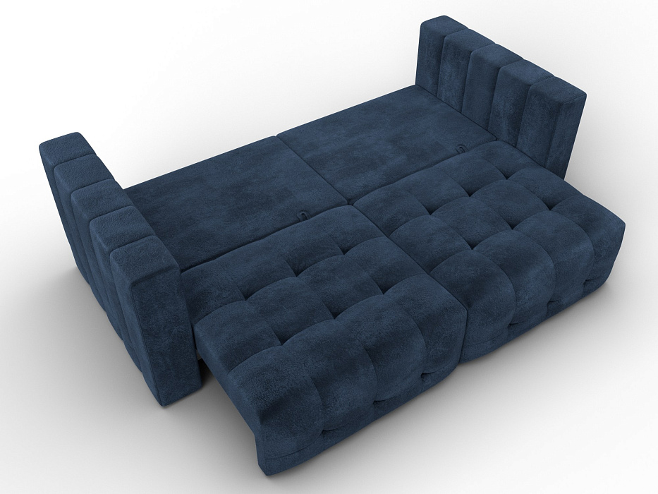 Диван прямой Лига-052 НПБ (tower 13 синий)