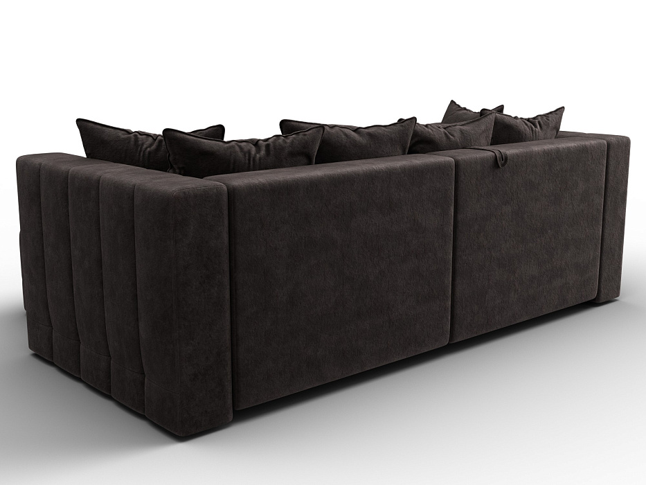 Диван угловой Лига-052 НПБ угол универсальный (brut 17 коричневый)