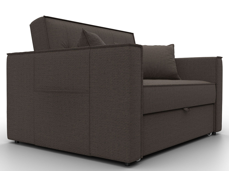 Диван прямой Лига-104 (140) (амур 05 коричневый)