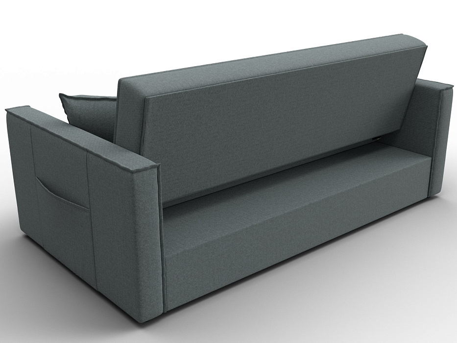 Диван прямой Лига-104 (160) (амур 07 серый)