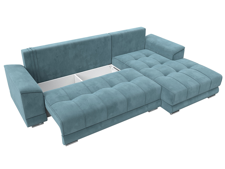 Диван угловой НордСтар правый угол (бирюзовый)