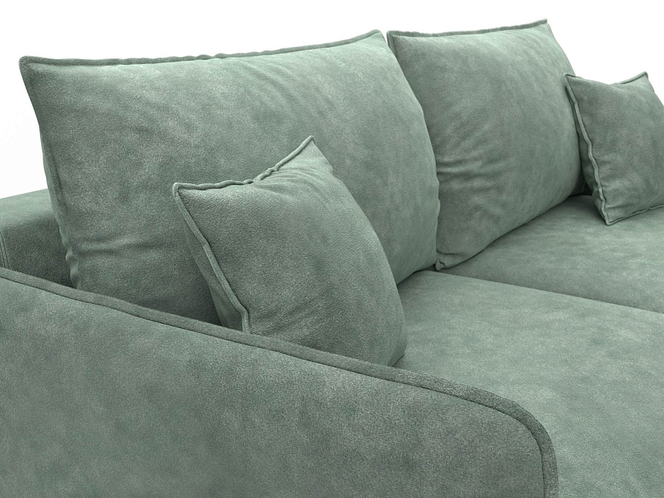 Диван прямой Лига-064 НПБ (brut 08 зеленый)