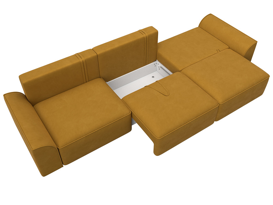 Диван прямой Лига-048 НПБ Лонг (brut 10 желтый) Диван прямой Лига-048 НПБ Лонг (brut 10 желтый)