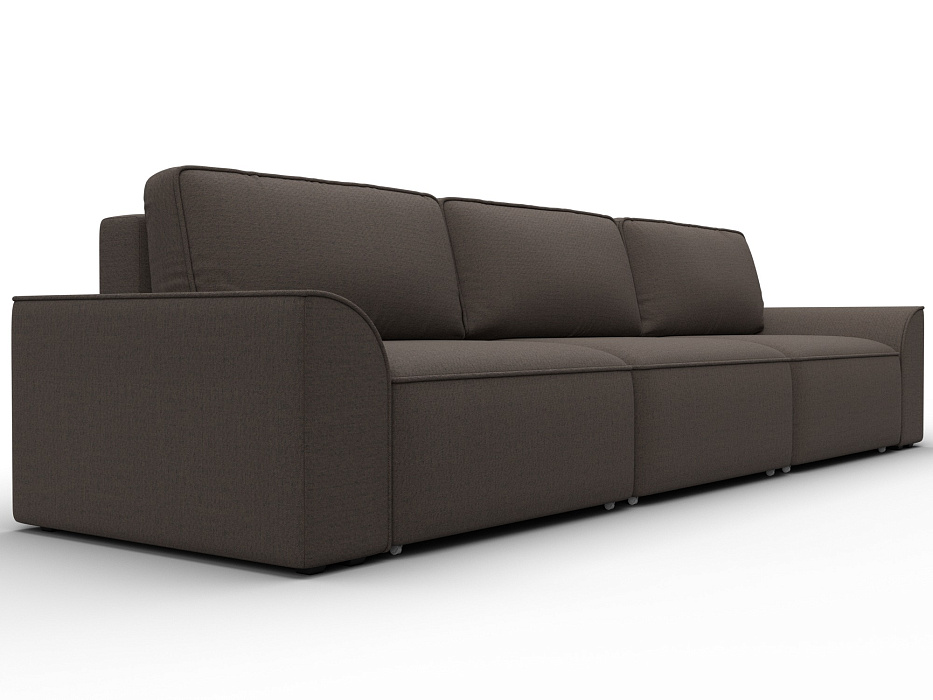 Диван прямой Лига-048 НПБ Лонг (амур 05 коричневый)