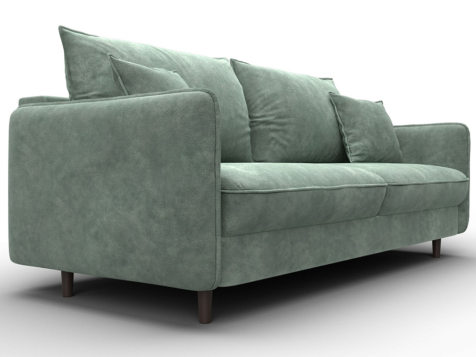 Диван прямой Лига-064 НПБ (brut 08 зеленый)