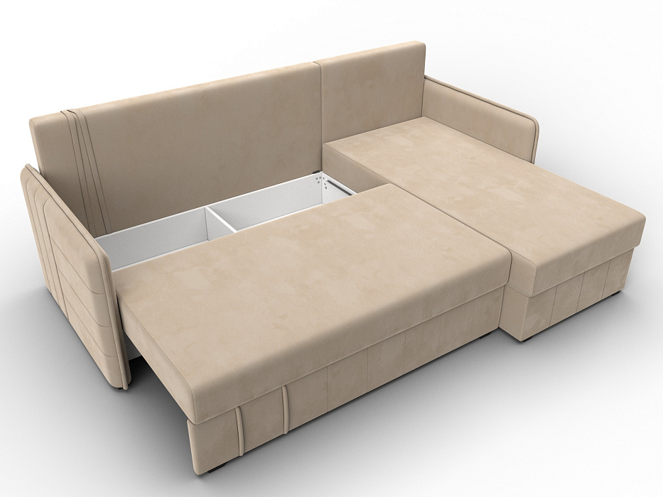 Диван угловой Слим угол универсальный (seven 729 бежевый)