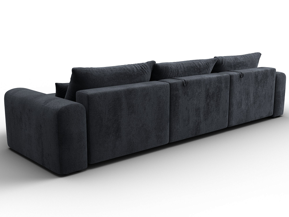 Диван угловой Лига-056 НПБ Лонг угол универсальный (tower 11 темно-серый)