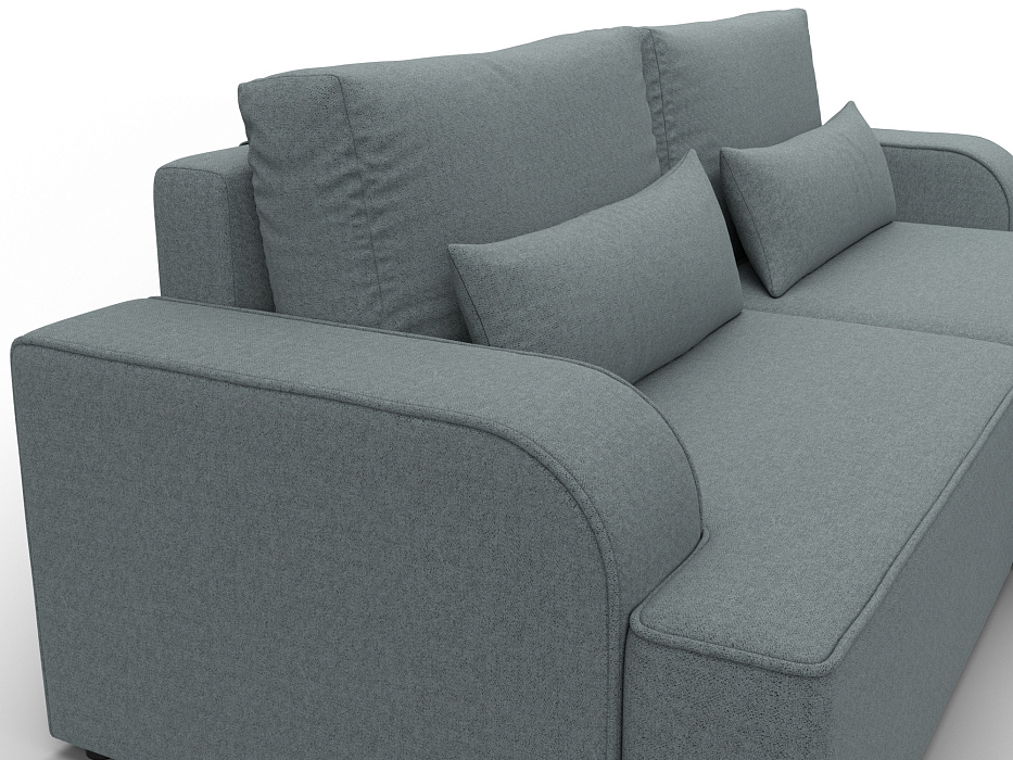 Диван угловой Лига-120 угол правый (амур 07 серый)