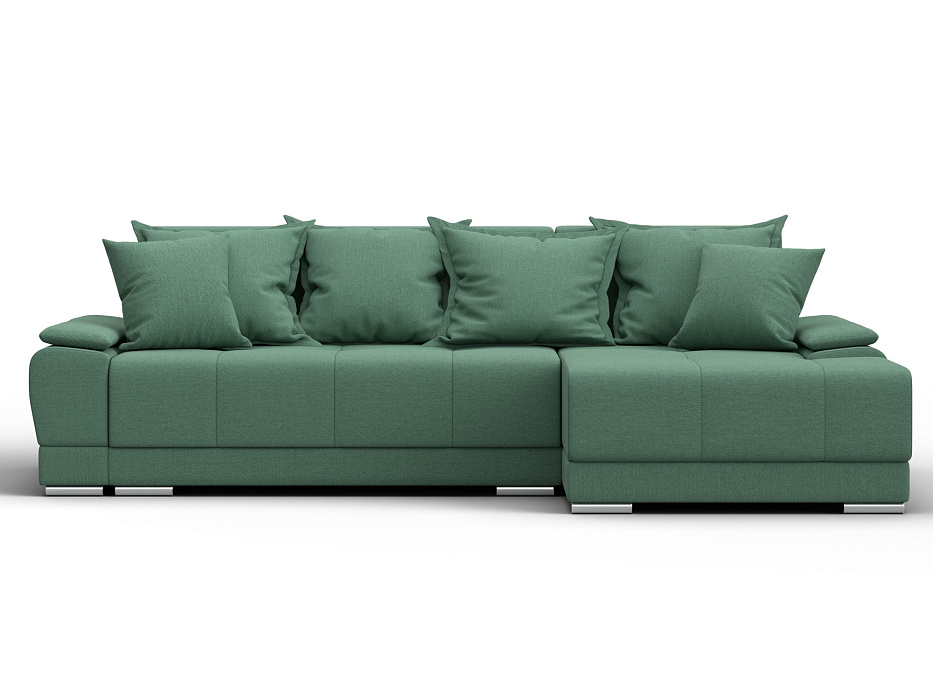 Диван угловой Лига-119 угол правый (амур 11 зеленый)