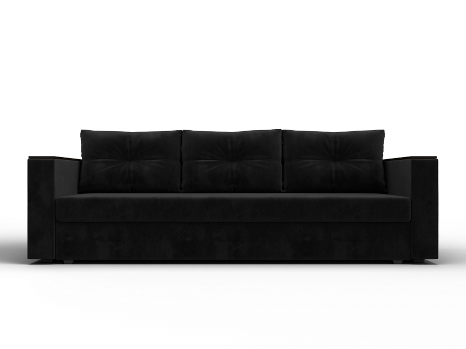 Диван прямой Атланта без стола (seven 35 черный)
