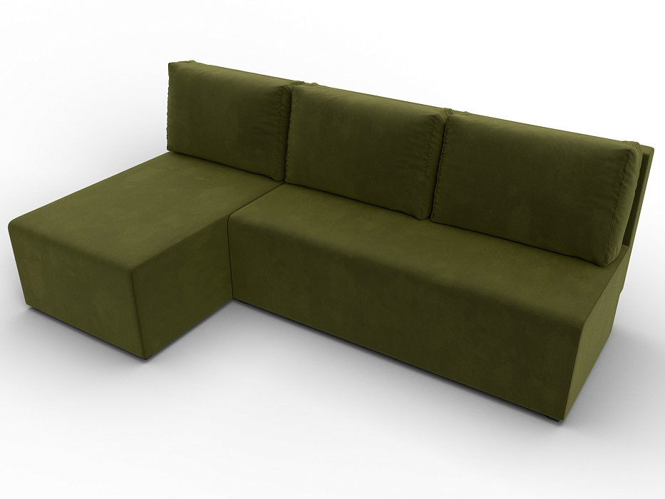 Диван угловой Поло левый угол (зеленый)