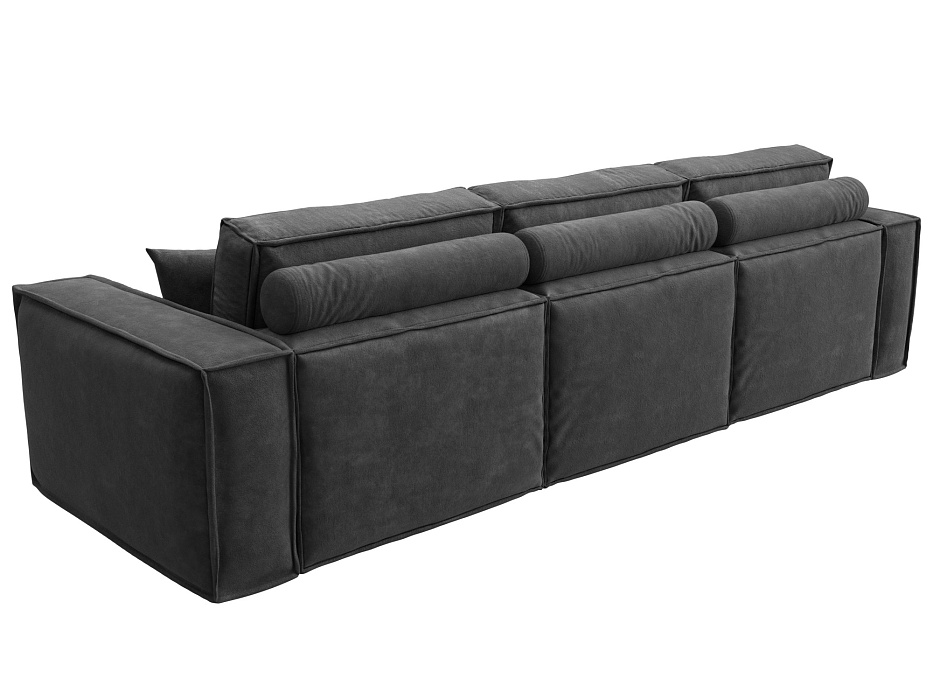 Диван прямой Лига-081 НПБ Лонг (brut 16 темно-серый)