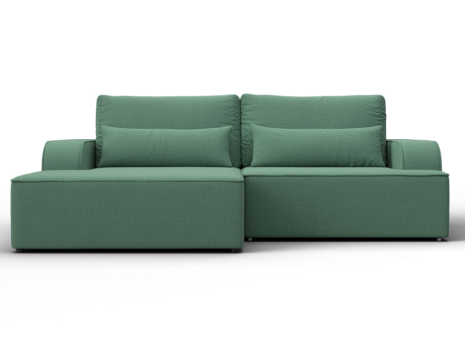 Диван угловой Лига-120 угол левый (амур 11 зеленый)