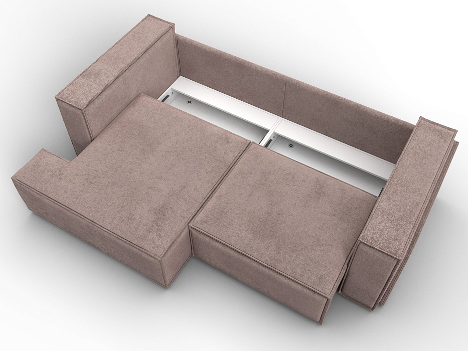 Диван угловой Лига-061 угол левый (tower 05 бежевый)