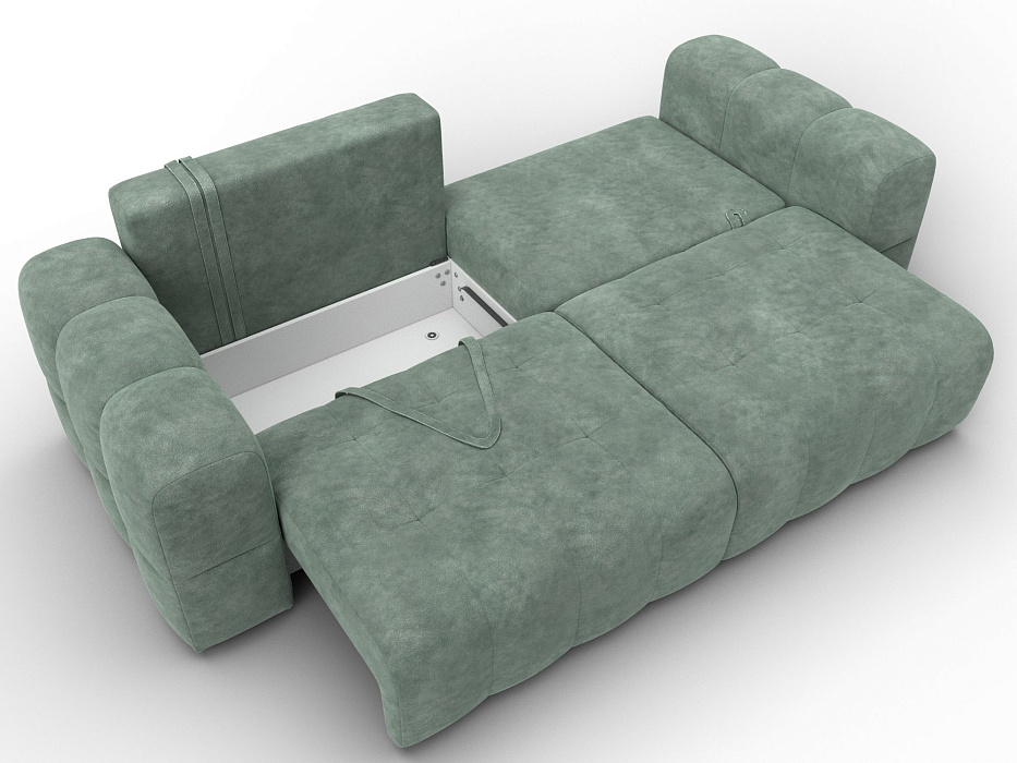 Диван прямой Лига-110 НПБ (brut 08 зеленый)