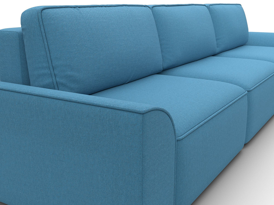 Диван прямой Лига-048 НПБ Лонг (амур 10 голубой)