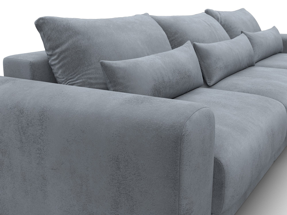 Диван прямой Лига-056 НПБ Лонг (tower 10 серый)