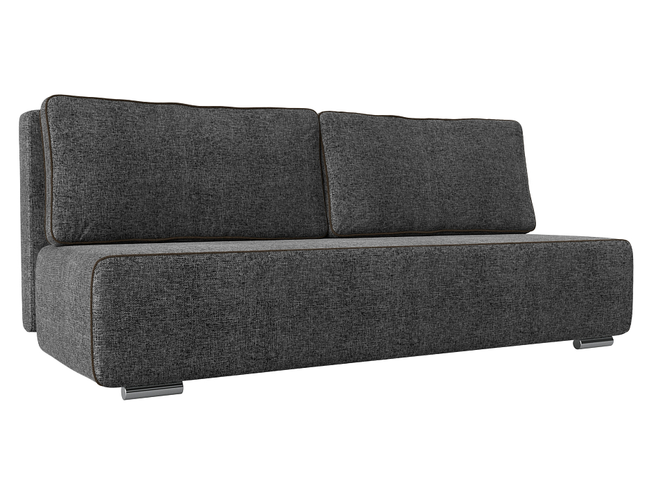 Прямой диван Уно (серый\коричневый цвет)