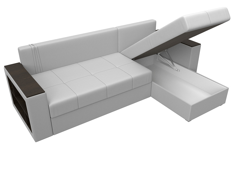 Диван угловой Дубай Лайт угол универсальный (белый)