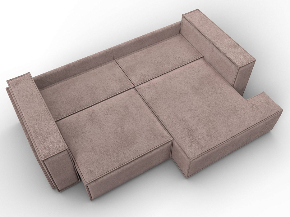 Диван угловой Лига-061 угол правый (tower 05 бежевый)