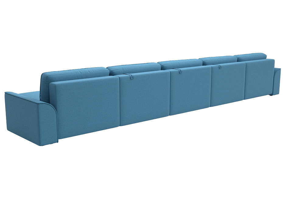 Диван П-образный Лига-048 НПБ МегаЛонг (амур 10 голубой)