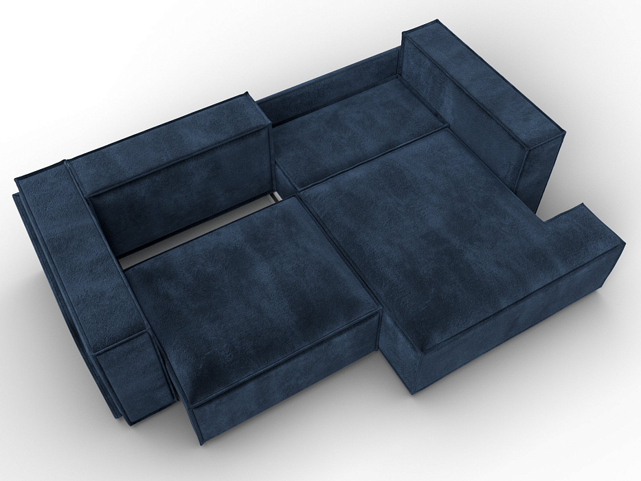 Диван угловой Лига-061 угол правый (tower 13 синий)