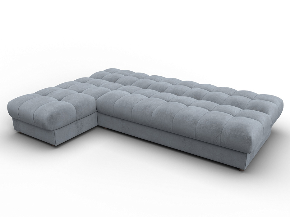 Диван угловой Лига-116 НПБ угол левый (tower 10 серый)