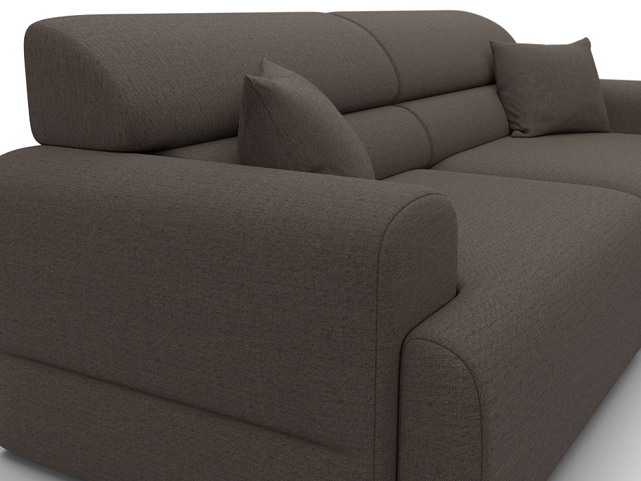 Диван прямой Лига-109 НПБ (амур 05 коричневый)