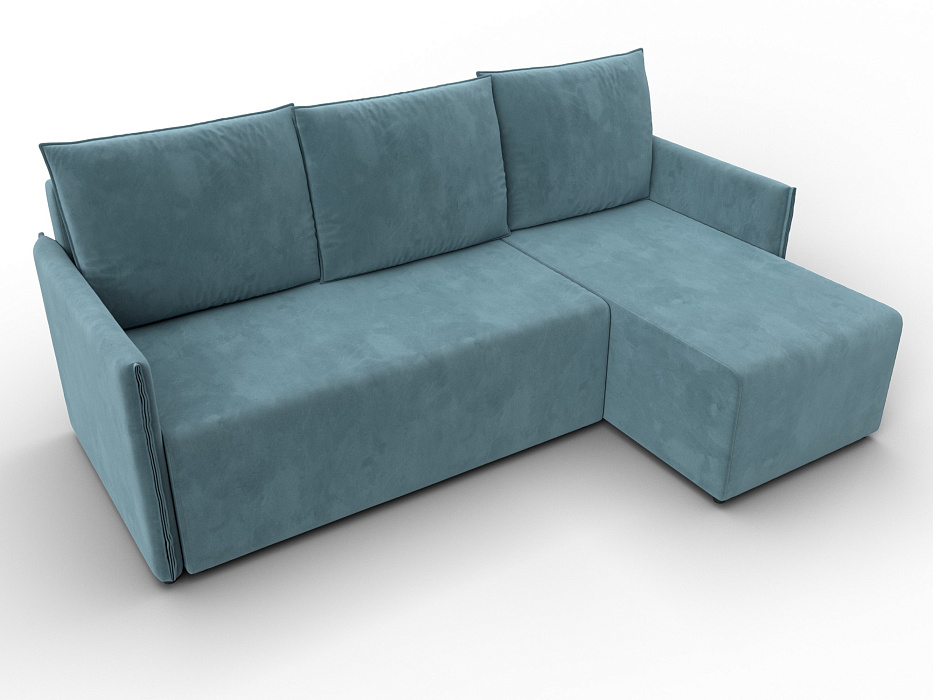 Диван угловой Лига-124 угол универсальный (seven 113 бирюзовый)