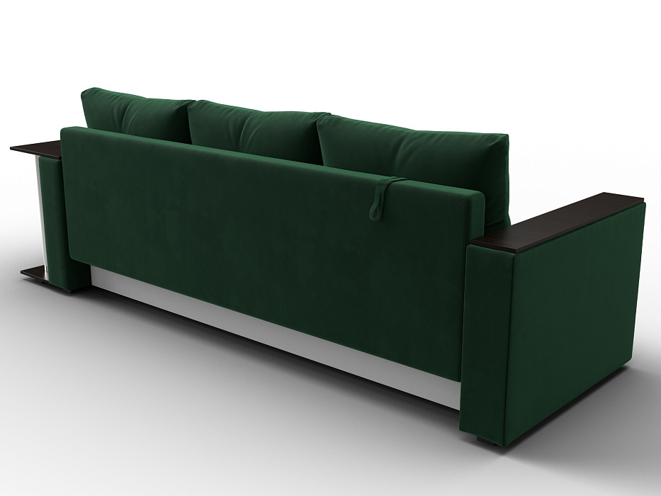 Диван прямой Атланта со столом справа (seven 626 зеленый)