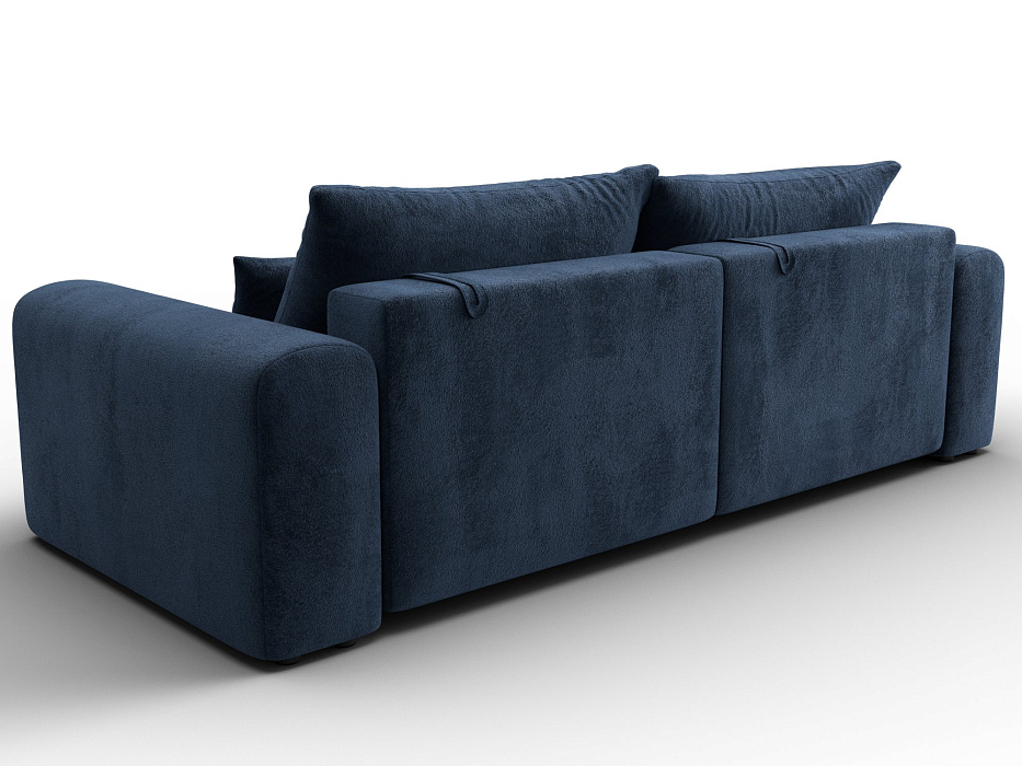 Диван прямой Лига-056 НПБ (tower 13 синий)