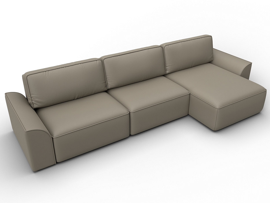 Диван угловой Лига-048 НПБ лонг (grifon 04 бежевый)