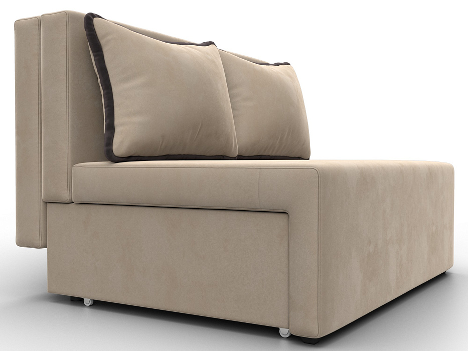 Диван прямой Лагуна (seven 729 бежевый;seven 727 коричневый)