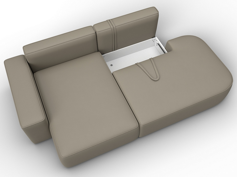 Диван угловой Лига-065 угол левый (grifon 04 бежевый)