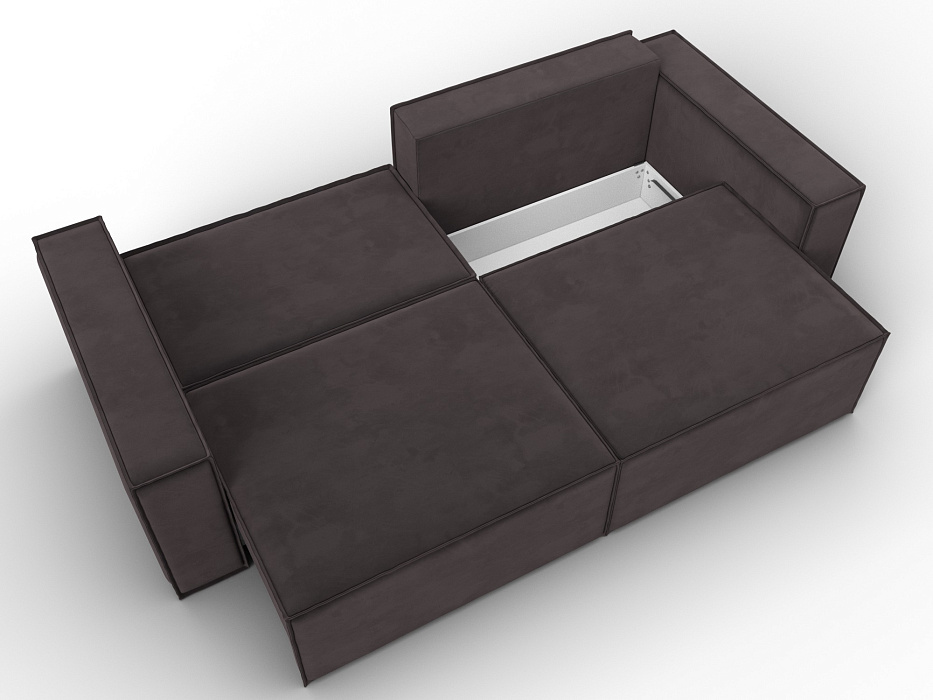 Диван прямой Куба (коричневый)