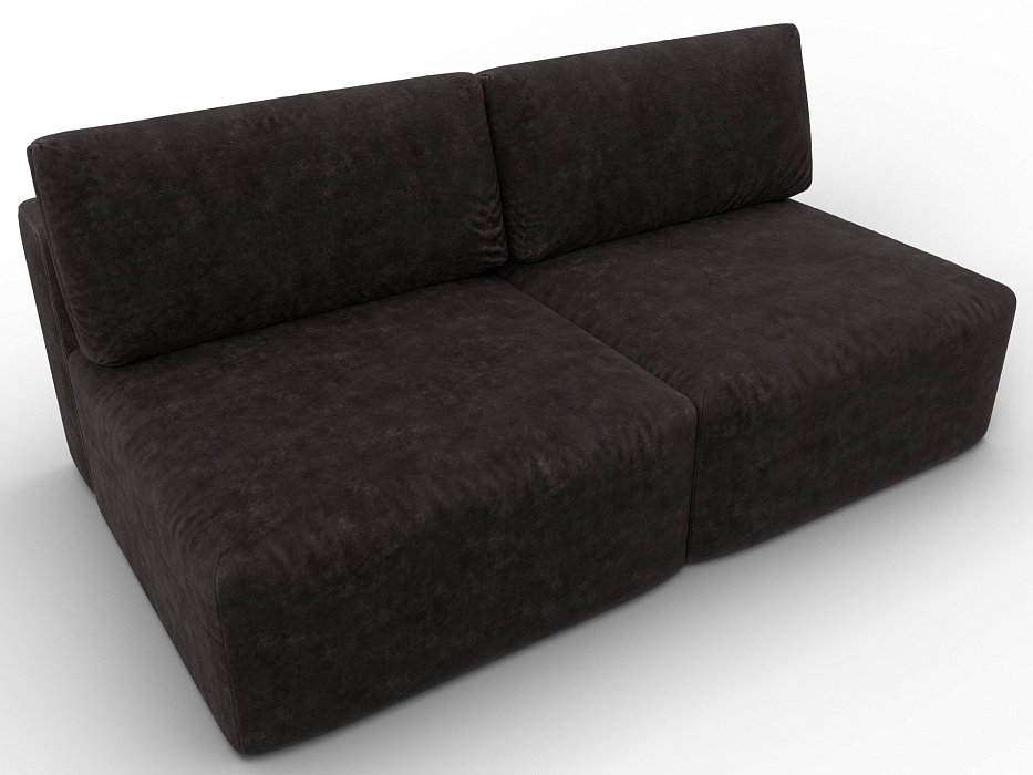 Диван прямой модульный Лига-060 НПБ (brut 17 коричневый)