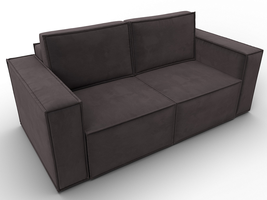 Диван прямой Куба мини (коричневый)