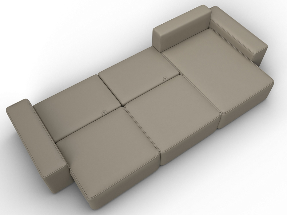 Диван угловой Лига-074 угол универсальный (grifon 04 бежевый)