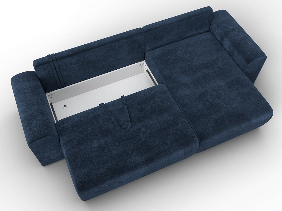 Диван угловой Лига-099 угол универсальный (tower 13 синий)